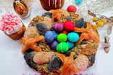 Итальянская пасхальная коса с тремя начинками