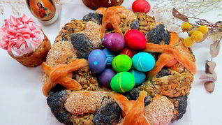 Итальянская пасхальная коса с тремя начинками