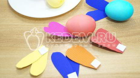 крашеные яйца пасхальные кролики