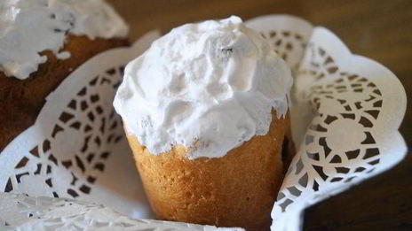 кулич пасхальный на взбитых яйцах с заварной глазурью