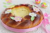 Кулич с творожной начинкой
