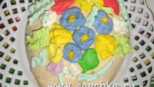 Пасха творожно-сметанная с вареным сгущенным молоком