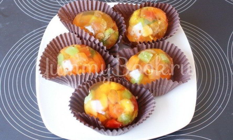 Рецепт пасхальное желе с цукатами