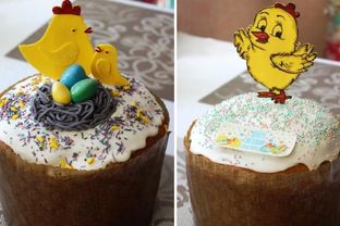 Пасхальный кулич с вяленой вишней и шоколадом