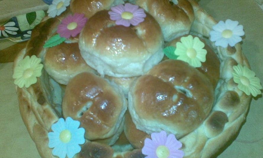 Рецепт пасхальные булочки в корзинке