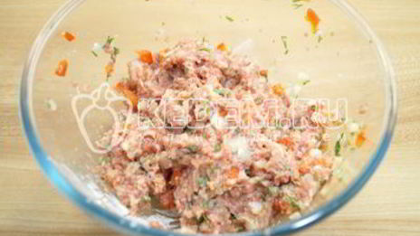 пасхальные мясные колечки с яйцом