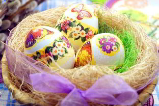 Пасхальные яйца Бабочки-цветочки