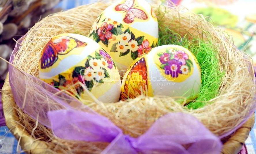 Рецепт пасхальные яйца бабочки-цветочки