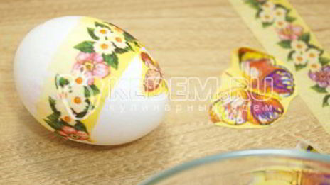пасхальные яйца бабочки-цветочки