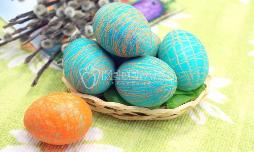 Рецепт пасхальные яйца карандашные