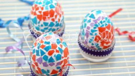 пасхальные яйца мозаика