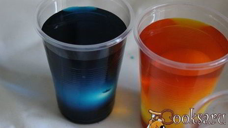 пасхальные яйца, три способа окрашивания