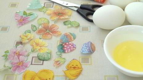 пасхальные яйца в стиле декупаж