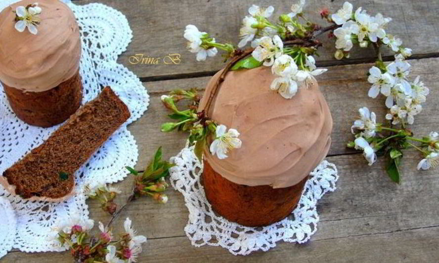 Рецепт шоколадный кулич