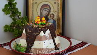 Творожная пасха без выпечки