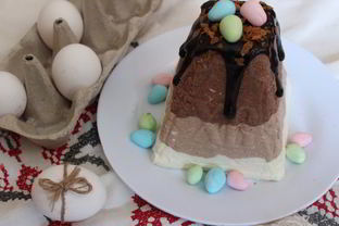Творожная пасха Три шоколада