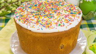 Ванильный кулич на сливках