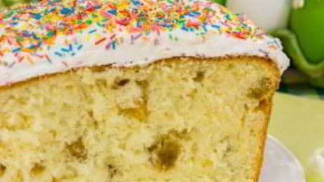 ванильный кулич на сливках