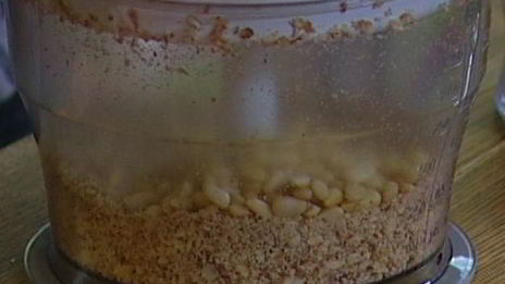 рисовый пудинг с миндалем и кедровыми орешками