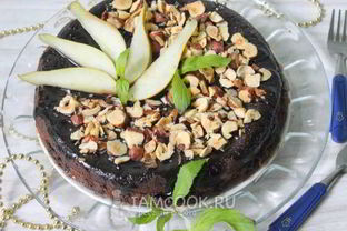 Шоколад на кипятке в глазури с орехами