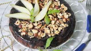 Шоколад на кипятке в глазури с орехами