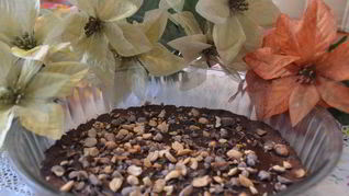 Шоколадный шортбред с орехами