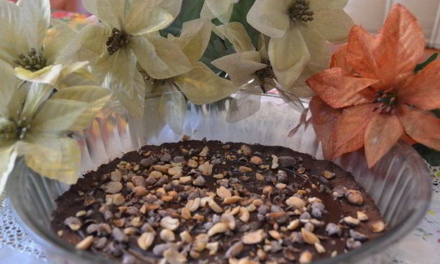 Рецепт шоколадный шортбред с орехами