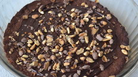 шоколадный шортбред с орехами