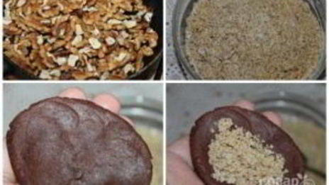 шоколадные пальчики с орехами