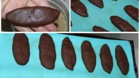 шоколадные пальчики с орехами