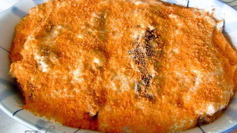 камбала под сырным суфле по-французски