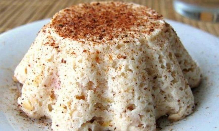 Рецепт легкое творожное суфле с яблоком в микроволновке