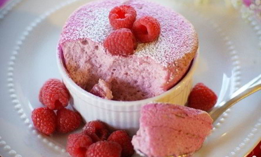 Рецепт малиновое суфле