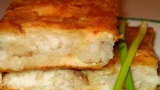 Нежная рыба под сырном суфле