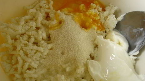 паровое творожное суфле с вишневым конфитюром