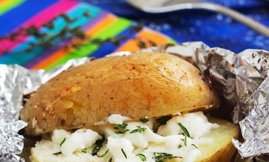 Рецепт печеный картофель с суфле из тимьяна