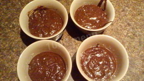 шоколадное суфле с ванильным вкусом