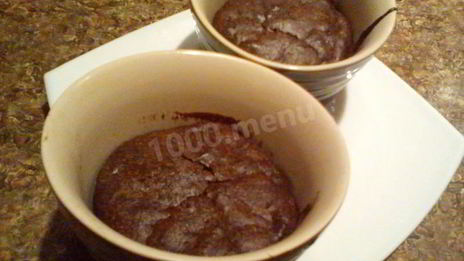 шоколадное суфле с ванильным вкусом