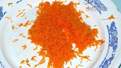 сочное куриное филе под рисово-морковным суфле