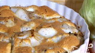 Судак в сырном суфле