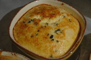 Суфле из козьего сыра и тимьяна