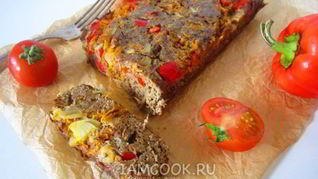 Суфле из куриной печени с овощами