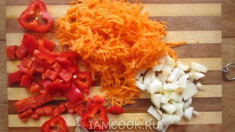 суфле из куриной печени с овощами