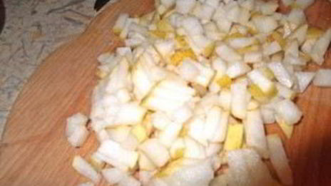 суфле из яблок и творога