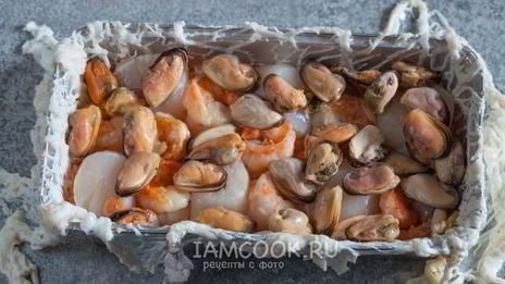 суфле с морепродуктами