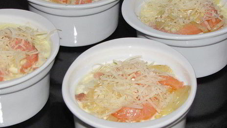 суфле с рисом, семгой и сыром джюгас
