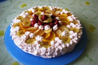 Торт-суфле с фруктами