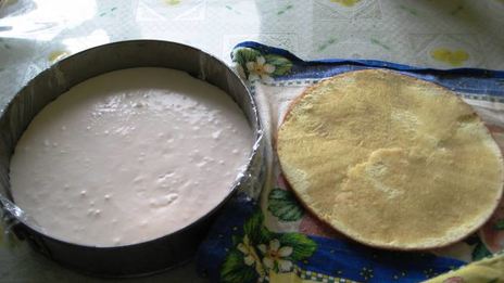 торт-суфле с фруктами