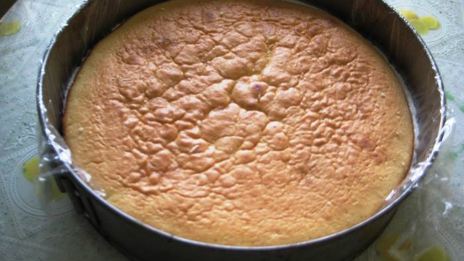 торт-суфле с фруктами