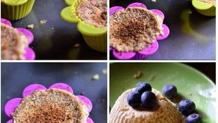 Творожно-яблочное суфле на основе из печенья